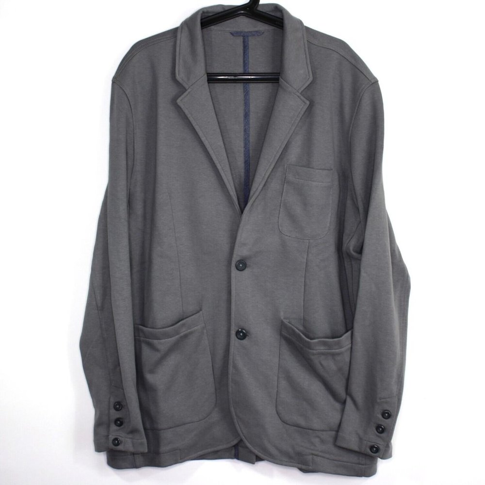 Huckberry Wills Mens 2XL Gray Blazer O689
